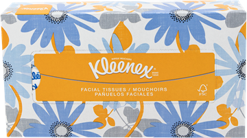 Picture of Kleenex Facial Tissue Rectangle Box 48 per case 125sheets/bx