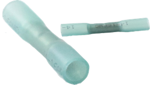 Picture of Blue Heat Shrink Butt Connectors16/14 Gauge 100/box