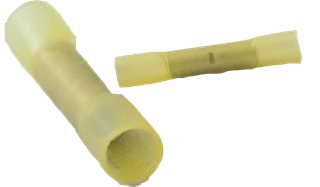 Picture of Yellow Heat Shrink Butt Connectors12/10 Gauge 100/box
