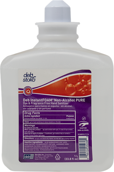 Non alcoholic clearance hand sanitizer