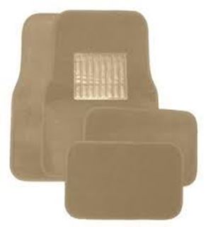 Picture of Tan 4 piece Car Mat Set  6/cs