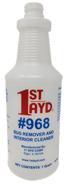 Picture of Natural 1 Quart Bottle w/SilkScreen for #968 Bug Remover 75/case