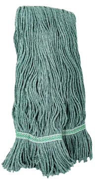 Picture of 32 oz Green Washable Mop HeadCut End Rayon Cotton Blend 12/cs