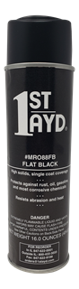 Picture of 1st Ayd Flat Black SprayPaint 6x16 oz/case