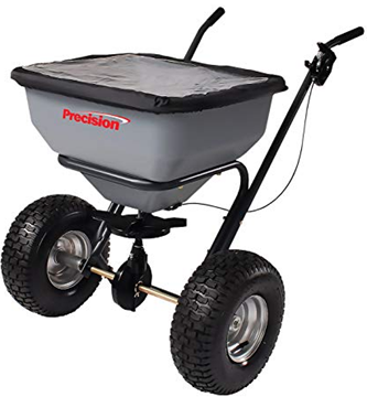 Picture of Heavy Duty Ice Melt Spreader w/ Air Filled Tires; 130 lb. Capacity