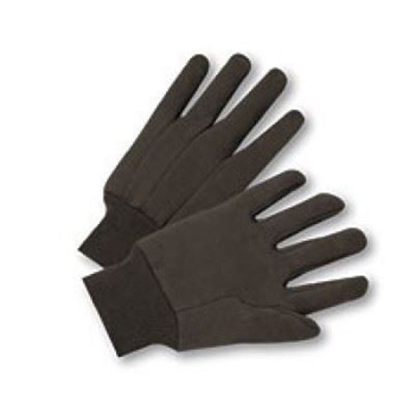 Picture of Brown Jersey Glovesw/Knit Wrist - 100% Cotton