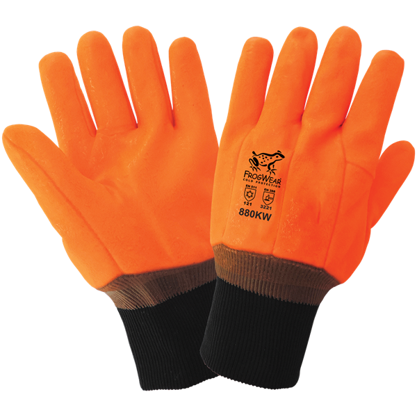 Picture of PVC Hi-Viz Low Temperature Foam Lined Glove - Orange