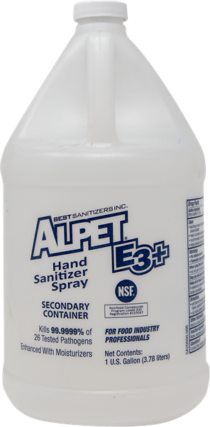 Picture of 1 Gallon Secondary Container for Alpet E3 Sanitizer