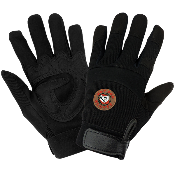 Picture of Hot Rod Spandex Over Aire Flex Synthetic Leather Gloves - Multiple Sizes