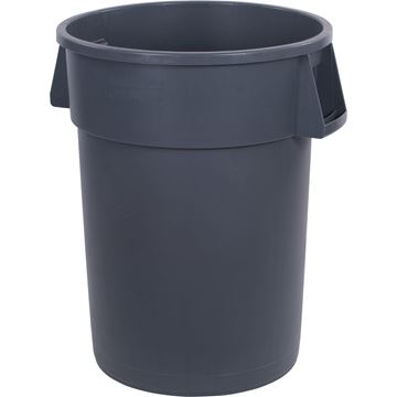 Picture of 44 Gallon Plastic WasteContainer-Gray w/o Lid 4/Case