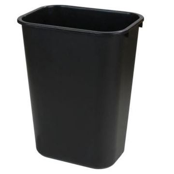 Picture of Rubbermaid Wastebasket7 Gallon Rectangular - Black