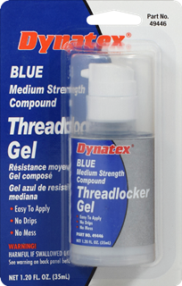Picture of Blue Gel Threadlocker with Pump 6 x 35 ml/case