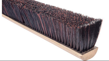 Picture of Heavy Duty Red & Black FlexSweepFloor Brush 24" 12/case