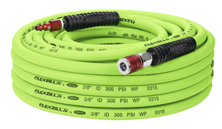 Picture of Flexzilla Green Air Hose 3/8" x 25' with Male Ends