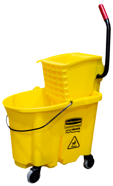 Picture of WaveBreak Bucket & WringerCombo Side Press Yellow 35 Qt