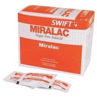 Picture of Miralac Antacid - Sugar Free2 tablets/packet - 125 Packets/Box