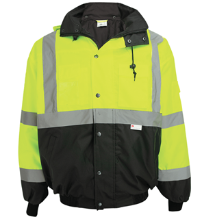 Picture of Hi-Vis Yellow Class 3 BomberJacket-Extra Large