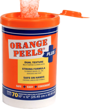Picture of Orange Peels Plus Multi-PurposeWipes 70 sheets/disp. 6 disp/case