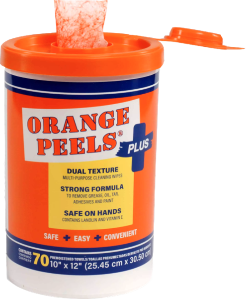 Picture of Orange Peels Plus Multi-PurposeWipes 70 sheets/disp. 6 disp/case