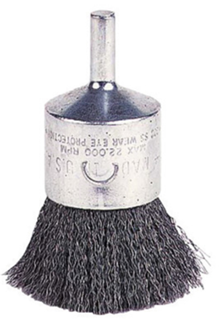 Picture of Weiler Crimped Wire End Brush 1" x 1/4" Carbon Steel Wire 10/bx