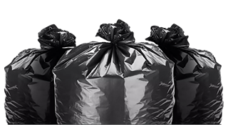 Picture of Black Liners, 55 gal, 36 x 58, 2 mil  10/10/100 Roll/cs (63 cs per Skid)