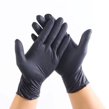 Picture of 5 mil Black Nitrile Gloves Exam Grade - Multiple Sizes
