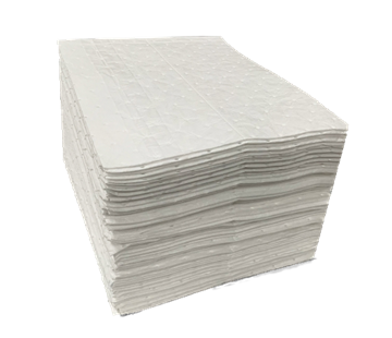 Picture of White Oil Only Absorbent Pads 17in. x 19in. 100/bag