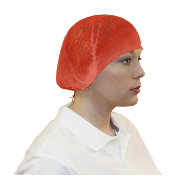 Picture of Pleated 24 inch Red Hairnets 10 x 100/case