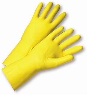 Picture of Yellow Rubber GlovesLarge