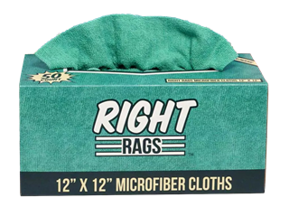 Picture of Green Microfiber Towels Pop-Up Dispenser 12"x12" 200gsm 50/dsp 4 dsp/case