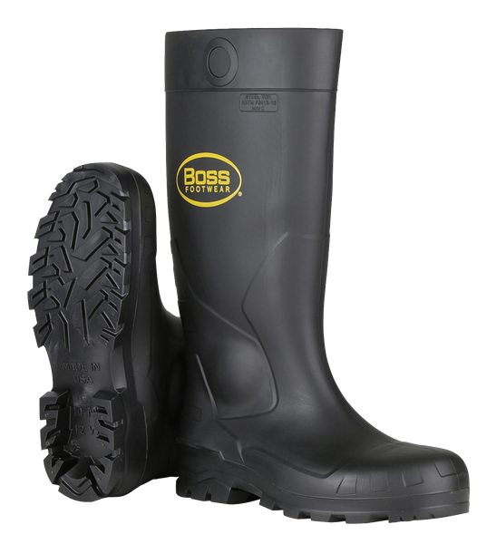 Picture of PVC Black Steel Toe Boots - Multiple Sizes