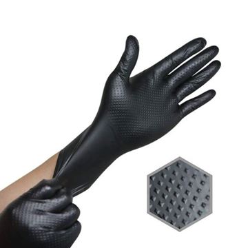 Picture of 7 mil BoldMAX Black Nitrile Gloves Exam Grade - Multiple Sizes