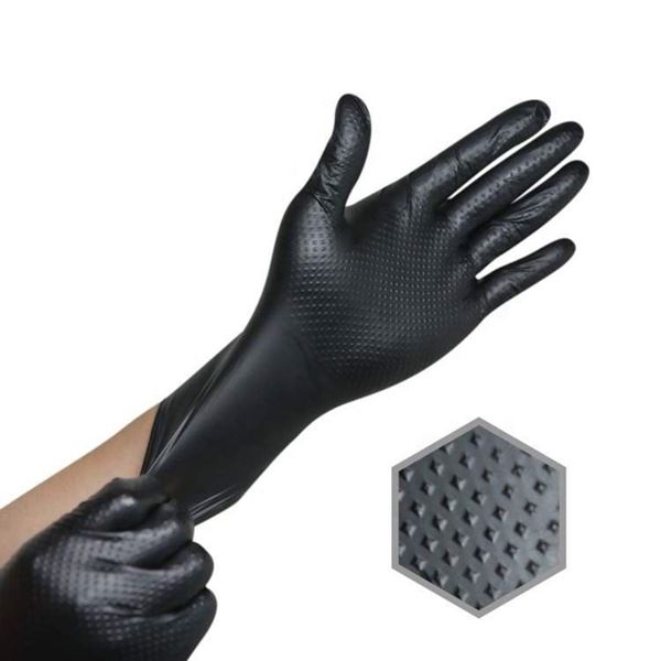 Picture of 7 mil BoldMAX Black Nitrile Gloves Exam Grade - Multiple Sizes