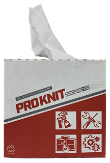 Picture of Proknit White Pop-Up Wipers Medium Weight X60 9" x 8.5" 1,500/case (6x250)