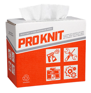 Picture of Proknit White Wipers Pop Up  9"x17" Heavy Weight x80  480 (6x80) 48Cs/Plt