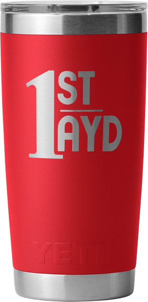 Picture of YETI 1st Ayd Tumbler Rescue Red 20 oz w/Magslider Lid