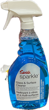 Picture of Sparkle RTU Glass Cleaner w/ SprayerAmmoniated,  Quart, 12/cs