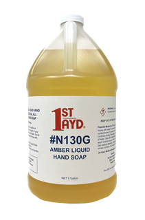 Picture of Amber Hand Soap in Gallon Bottles With a Handle 4x1 gal