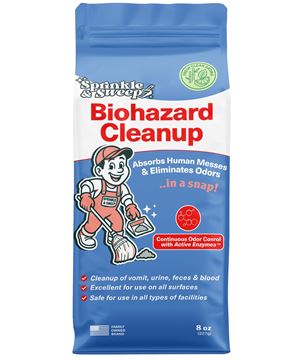 Picture of Biohazard Cleanup - Odor Eliminating Super Abosrbent 8 oz bags, 40 bgs/cs