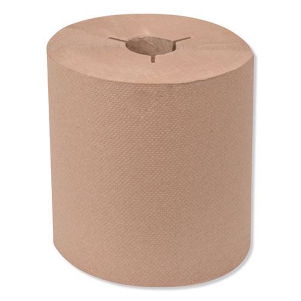 Picture of Tork Natural Hand Towel Roll, 1 ply 8"x800', 3 notched, 6 Rolls/cs