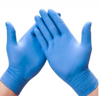 Picture of 5 mil Blue Nitrile Gloves Exam (Robust) Large 10 x 100/case